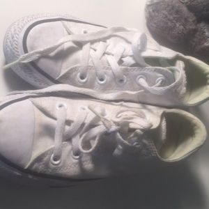 White and pistachio all star converse